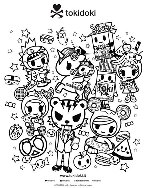 tokidoki girl coloring pages coloring pages