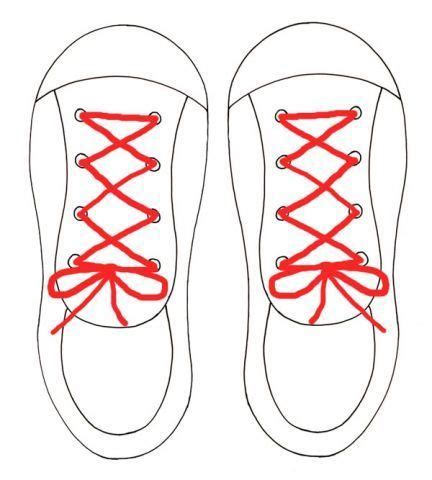 printable lacing shoe template teaching tool  kids  learn