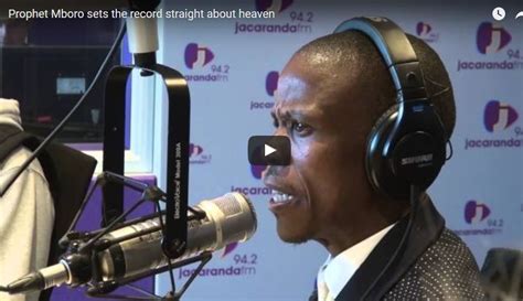 Video Mboro Sets Record Straight On Going To Heaven