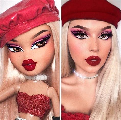 bratz challenge makeover   viral   bemethis bratz doll makeup barbie
