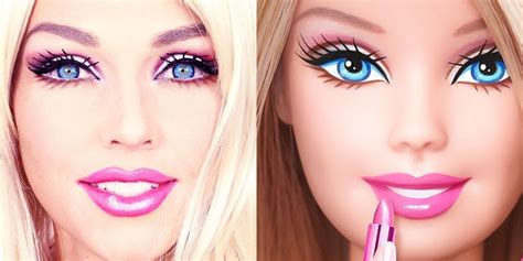 barbie doll makeup transformation    barbie makeup tutorial