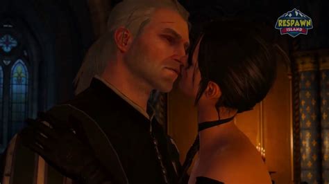 The Witcher Geralt Yennefer Kiss Scenes Romantic Moments The Witcher