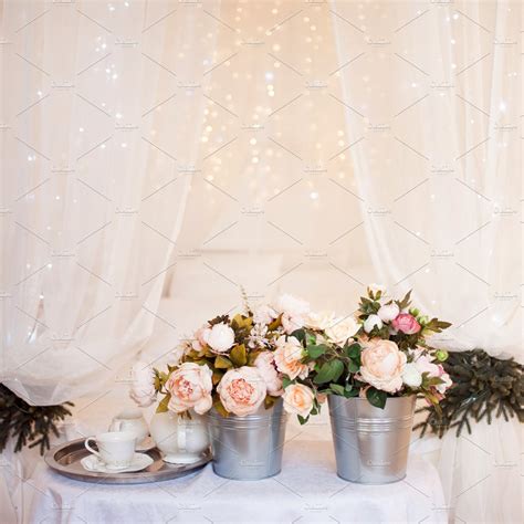 bouquets  flowers   bedroom interior decor romantic setting