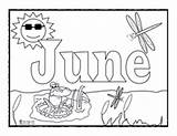 Coloring June Pages Months Year Month Sheets Kids Printable Colouring Laugh Sing Calendar Printables Hello Print Flowers Birthstone Getdrawings Learn sketch template