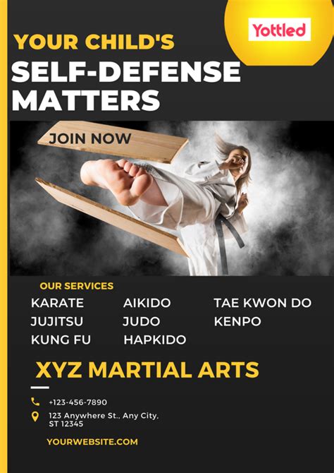 Martial Arts Advertising 7 Ready To Use Posters Flyers Templates