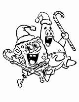 Coloring Christmas Spongebob Pages Patrick Merry Printable Kids Happy Bob Sponge Sheets Colour Print Jump Colouring Father Party Color Fun sketch template