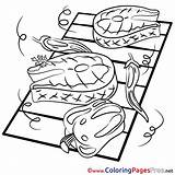 Coloring Meat Pages Kids sketch template