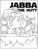 Coloring Jabba Hut Narcisi Chewbacca sketch template