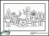 Gabba Coloring Yo Pages Lance Dj Comments sketch template