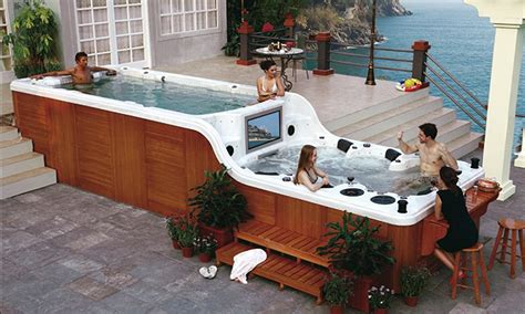 The World S Coolest Hot Tub The Two Tiered Jacuzzi Which Comes With