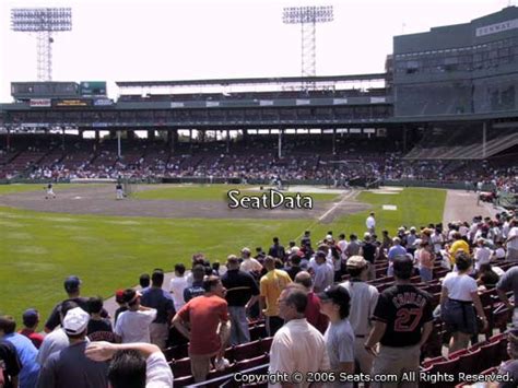 seat view  loge box section   fenway park boston red sox