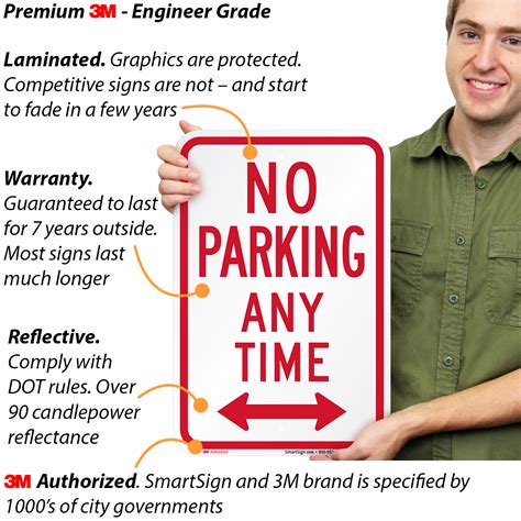 parking  time sign  bidirectional arrow