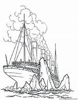 Titanic Coloring Pages Getcolorings Color Getdrawings sketch template