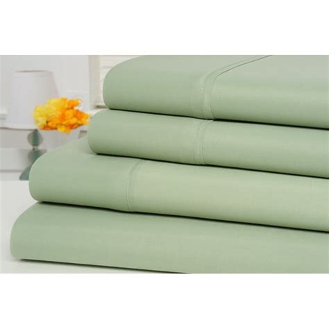 count bamboo egyptian comfort extra soft solid bed sheets  piece set  colors king