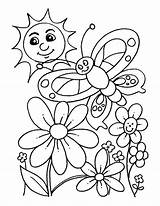 March Coloring Pages Flowers Kids sketch template