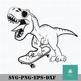 Rex Skateboard Dxf Dino Drawings Eps sketch template