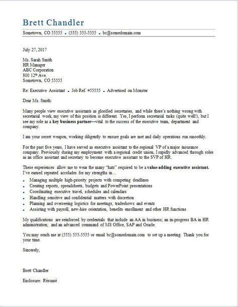executive resume cover letter template cover letter