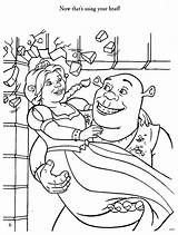 Shrek Coloring Pages Colouring Popular Library Comments Coloringhome sketch template