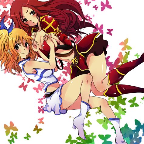 lucy and erza fairy tail photo 16835832 fanpop