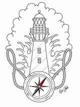 Lighthouse Simple Drawing Getdrawings sketch template