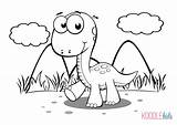 Dinosaur Coloring Pages Baby Color Dinosaurs Print Kids Olds Year sketch template