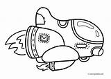 Ship Spaceship sketch template