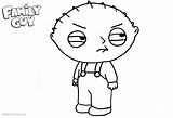 Stewie Guy Family Coloring Pages Lineart Printable Kids sketch template