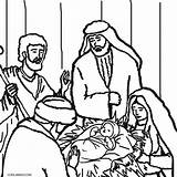 Nativity Weihnachtskrippe Cool2bkids Manger Malvorlagen Ausdrucken sketch template