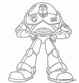 Buzz Lightyear Coloring Pages Drawing Printable Simple Adults Kids sketch template