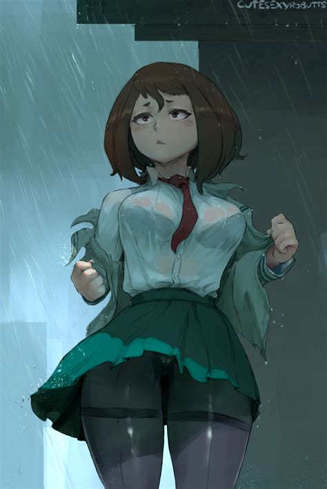 ochako uraraka my hero academia by cutesexyrobutts