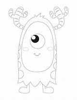 Monster Coloring Pages Monstruos Colorear Para Printable Monsters Kids Printables Infantiles Cute Cartoon Colouring Print Sheets Faithfullyfree Halloween Wonder Choose sketch template
