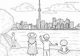 Colouring Cn Tower Pages Become Member Log Village Activity Explore sketch template