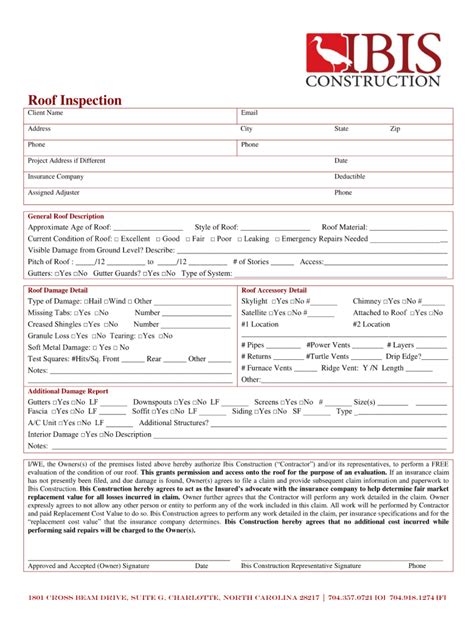 printable roofing contract template