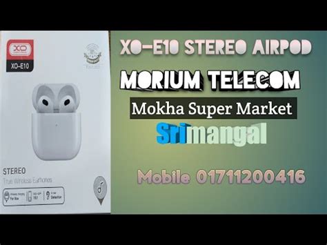xo  stereo airpods mtreview moriumtelecom youtube