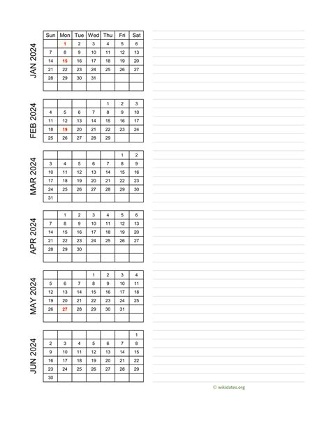 vertical monthly calendar printable  minimalist blank printable