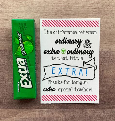 printable extra gum teacher appreciation
