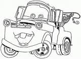 Cars Mater Tow Coloring Pages Movie Drawing Truck Colouring Car Matter Print Printable Transportation Color Skyline Nissan Drawings Getcolorings Lightning sketch template