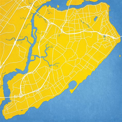 staten island  york map art city prints