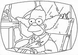 Krusty Bart sketch template