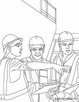 Construction Coloring Workers Pages Work sketch template