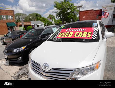 cars  sale north carolina usa stock photo alamy