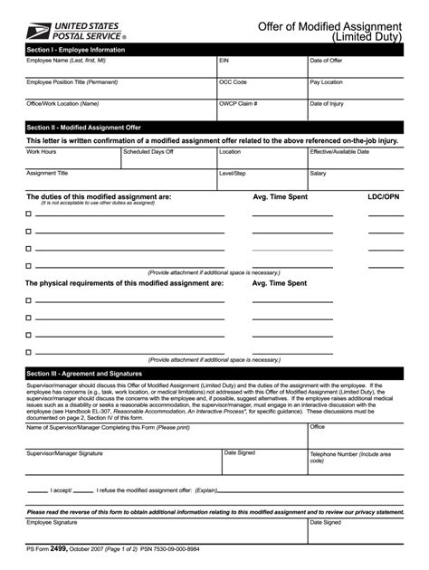 Owcp Form 2499 Fill Out And Sign Online Dochub