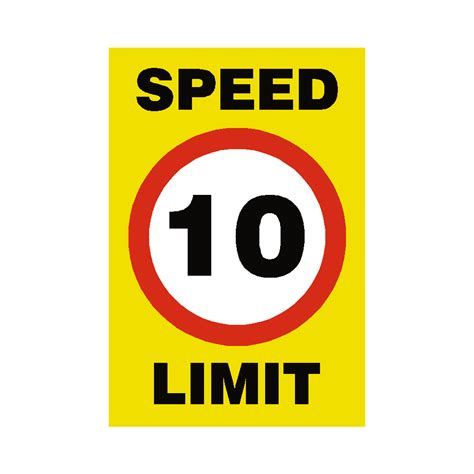 mph speed limit sign pvc safety signs