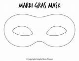 Masquerade Gras Simplemomproject článku Zdroj sketch template