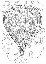 Balloon Erwachsene Mongolfiere Mongolfiera Segnalibro Quilling Ausmalen Aerostati Pagine Artigianato Pittura Modelli Libro Globo sketch template