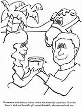Isaac Coloring Pages Rebekah Wife Bible Finds Click Getdrawings Getcolorings sketch template
