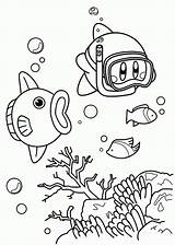 Kirby Coloring Pages Nintendo Color Characters Kids Snorkle Printable Meta Knight Ocean Sheets Land Print Kidsplaycolor Drawing Olive Getcolorings Play sketch template