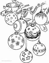 Weihnachtskugeln Ausmalbild Zeichnung Ausmalen Kugeln Zeichnungen sketch template