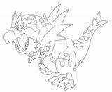 Tyrantrum Lineart Coloring Pages Deviantart Template Group sketch template