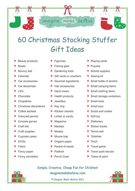 christmas stocking stuffer ideas imagine